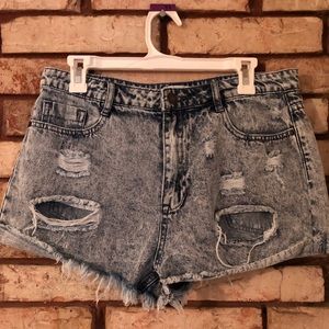 High waisted shorts